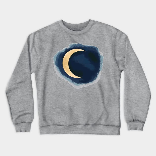 Crescent Moon Crewneck Sweatshirt by Scratch